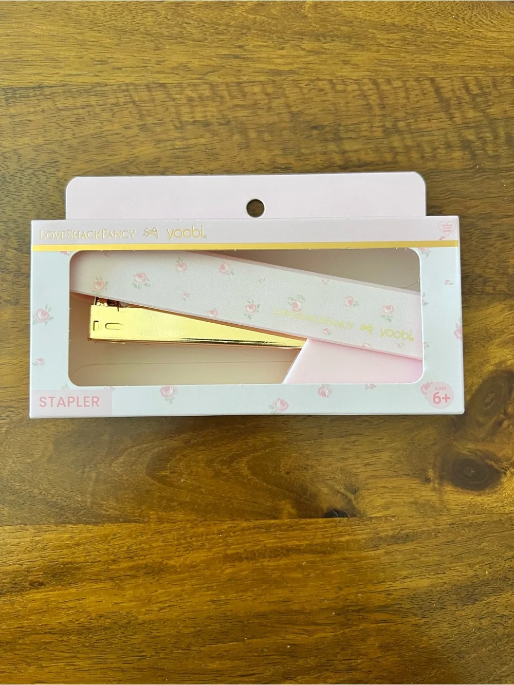 LoveShackFancy x Target - Yoobi Blooming Heirloom Stapler Strawberry Macaroon